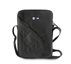 BMW Sac pour tablette BMW M - Poche en PU Carbone & Logo Métallique - 10 Pouces - Noir BMW Sac pour tablette BMW M - Poche en PU Carbone & Logo Métallique - 10 Pouces - Noir
