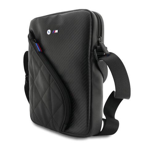 BMW BMW M Tablet Bag - PU Carbon Pocket & Metal Logo - 10 Inch - Black BMW BMW M Tablet Bag - PU Carbon Pocket & Metal Logo - 10 Inch - Black