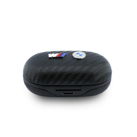 BMW BMW M Bouchons d'oreilles - TWS Carbon Metal Logo - Noir