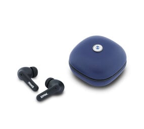 BMW BMW M Earplugs - TWS Leather Metal Logo - Navy BMW BMW M Earplugs - TWS Leather Metal Logo - Navy