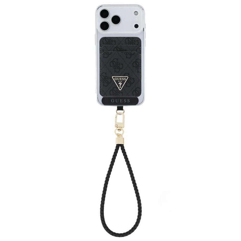 Guess Guess Cords & Straps - Cardslot Magsafe & Strap Triangle - Black Guess Guess Cords & Straps - Cardslot Magsafe & Strap Triangle - Black