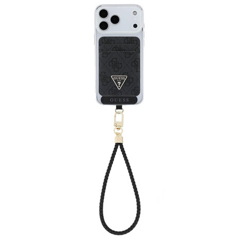 Guess Guess Cords & Straps - Cardslot Magsafe & Strap Triangle - Black Guess Guess Cords & Straps - Cardslot Magsafe & Strap Triangle - Black