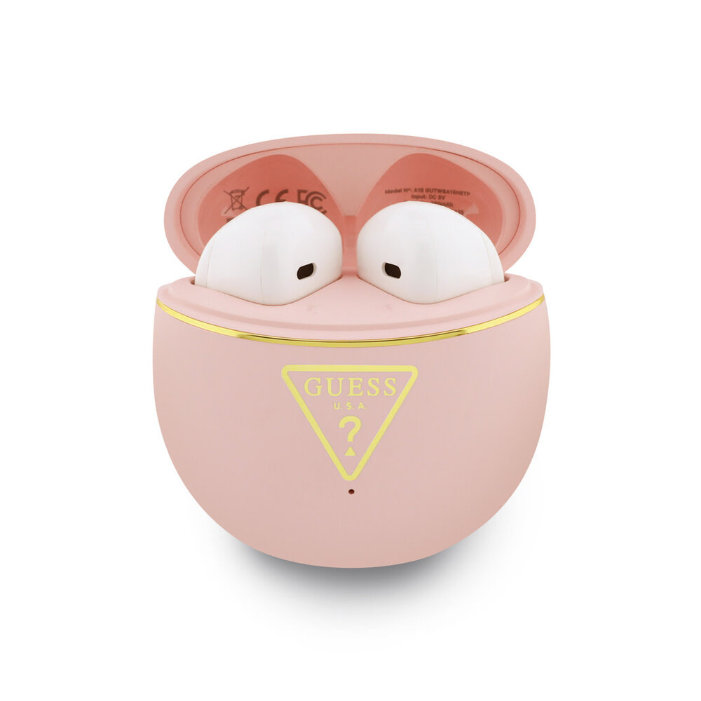 Guess Guess Earplugs - TWS Gold Line Triangle Electroplate - Pink Guess Guess Earplugs - TWS Gold Line Triangle Electroplate - Pink
