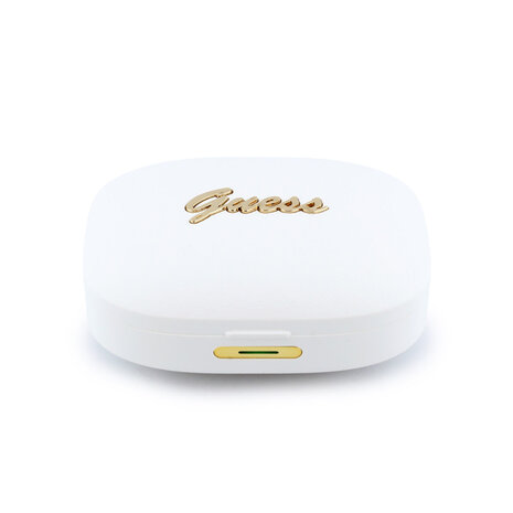 Guess Guess Earplugs - TWS With Script Metal Logo - White Guess Guess Earplugs - TWS With Script Metal Logo - White