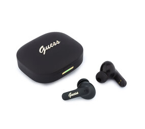 Guess Guess Earplugs - TWS With Script Metal Logo - Black Guess Guess Earplugs - TWS With Script Metal Logo - Black