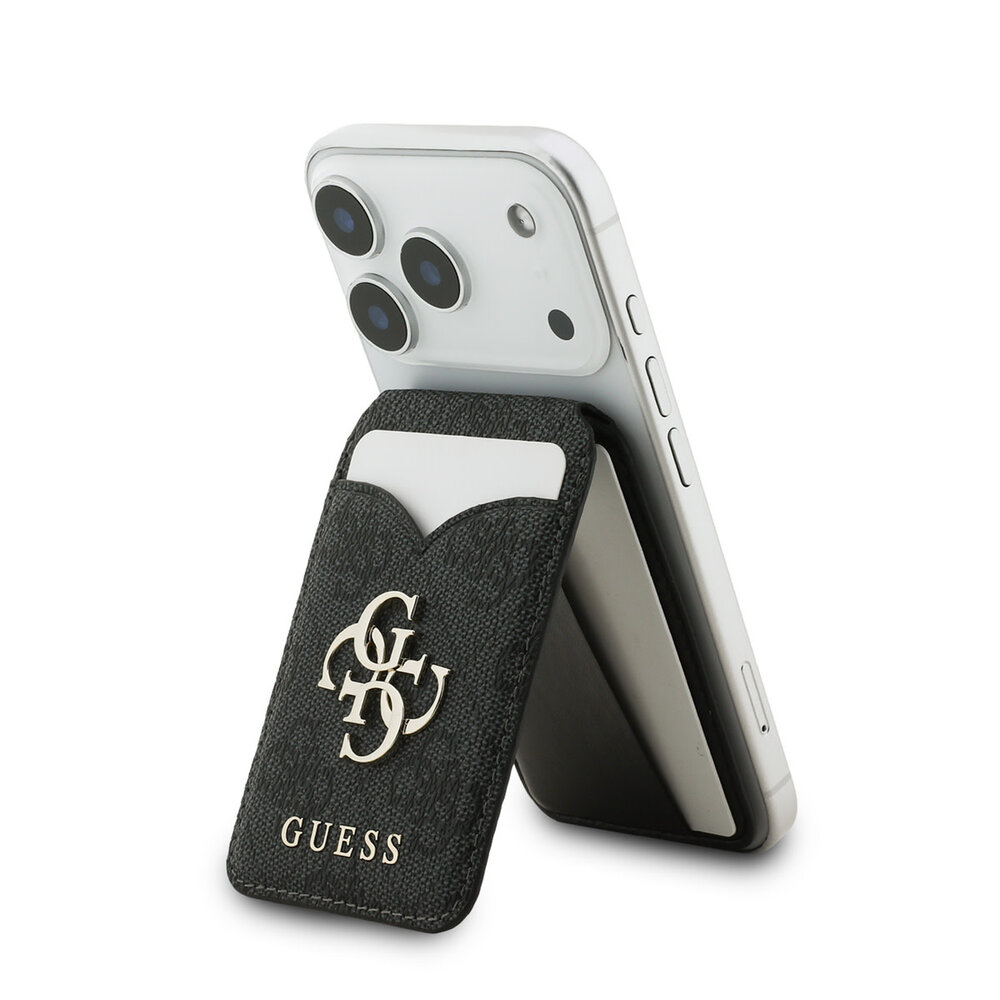 Guess Guess Pasjeshouder - 4G PU WALLET CARDSLOT MAGSAFE STAND & MIRROR 4G CLASSIC - Zwart Guess Guess Pasjeshouder - 4G PU WALLET CARDSLOT MAGSAFE STAND & MIRROR 4G CLASSIC - Zwart