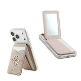 Guess Guess Pasjeshouder - 4G PU WALLET CARDSLOT MAGSAFE STAND & MIRROR 4G CLASSIC - Roze