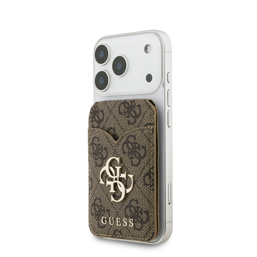 Guess Guess Magsafe Card holder - 4G Wallet Cardslot Magsafe Stand & Mirror 4G Classic - Brown Guess Guess Magsafe Card holder - 4G Wallet Cardslot Magsafe Stand & Mirror 4G Classic - Brown
