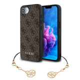 Guess Guess iPhone 16e & 17e Back cover coque - 4G Charm - Marron