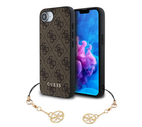 Guess Guess iPhone 16e & 17e Back cover coque - 4G Charm - Marron
