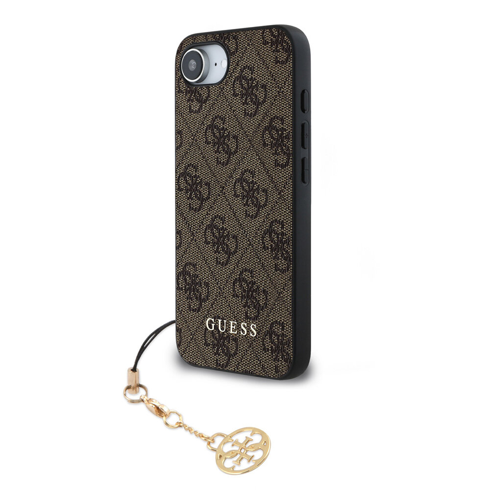 Guess Guess iPhone 16e & 17e Back-Cover hul - 4G Charm - Braun