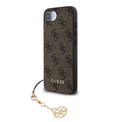Guess Guess iPhone 16e & 17e Back cover case - 4G Charm - Brown