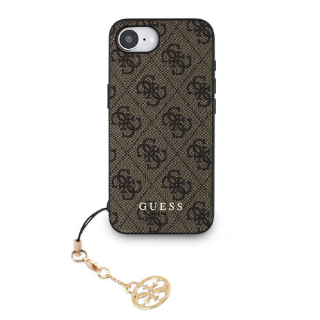 Guess Guess iPhone 16e & 17e Backcover hoesje - 4G Charm - Bruin