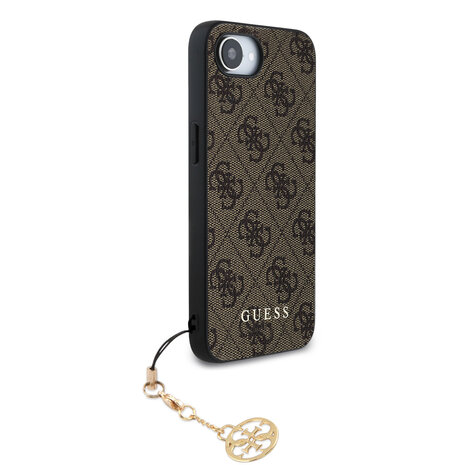 Guess Guess iPhone 16e & 17e Back cover coque - 4G Charm - Marron