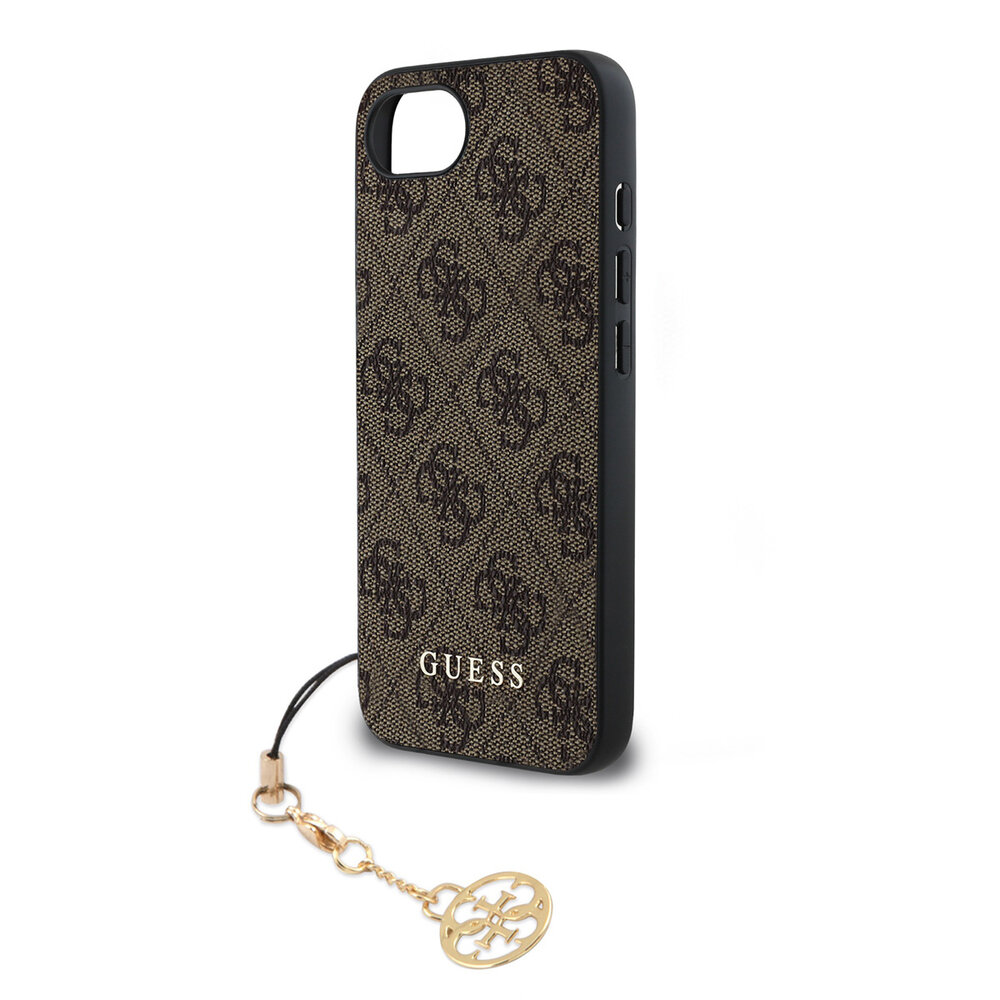 Guess Guess iPhone 16e & 17e Back cover coque - 4G Charm - Marron