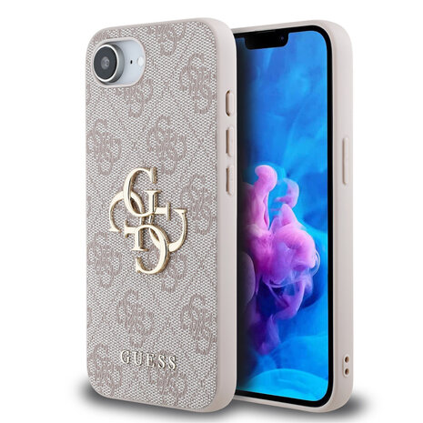 Guess Guess iPhone 16e & 17e Back cover coque - 4G - Big Metal Logo - Rose