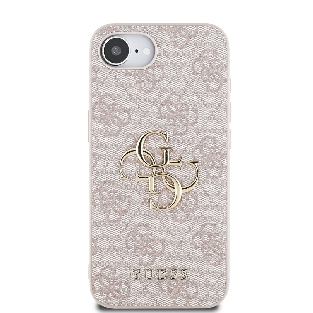 Guess Guess iPhone 16e & 17e Backcover hoesje - 4G - Big Metal Logo - Roze