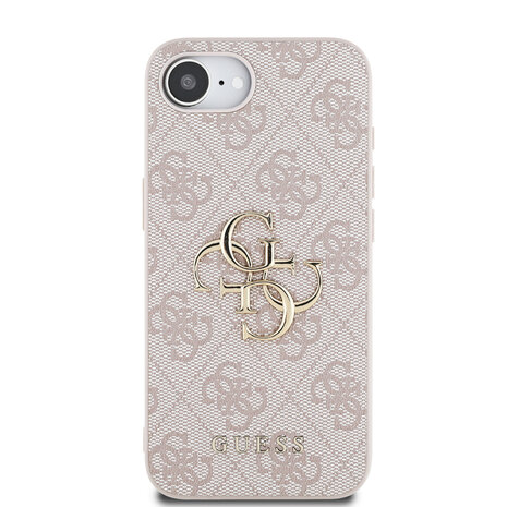Guess Guess iPhone 16e & 17e Back cover case - 4G - Big Metal Logo - Pink