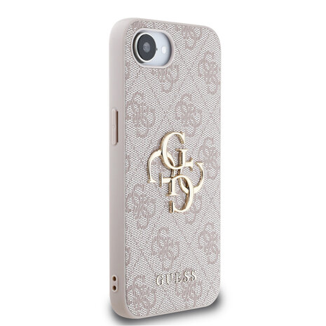 Guess Guess iPhone 16e & 17e Back cover case - 4G - Big Metal Logo - Pink