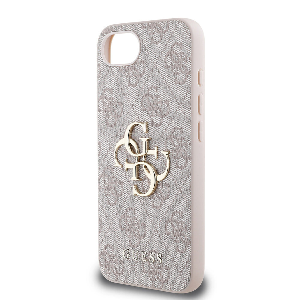 Guess Guess iPhone 16e & 17e Back cover case - 4G - Big Metal Logo - Pink