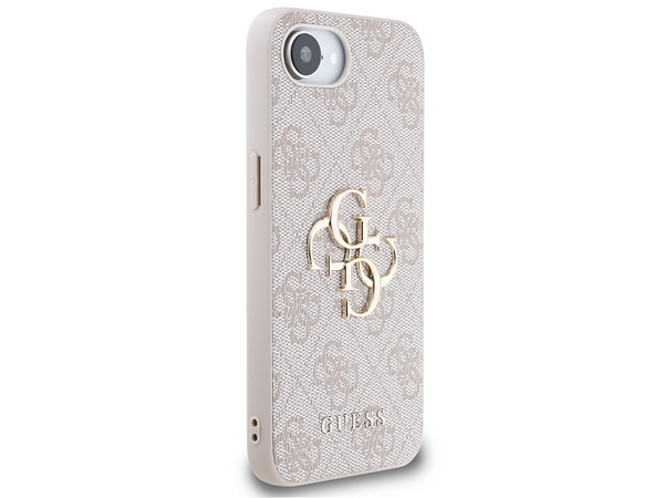 Guess Guess iPhone 16e & 17e Backcover hoesje - 4G - Big Metal Logo - Roze