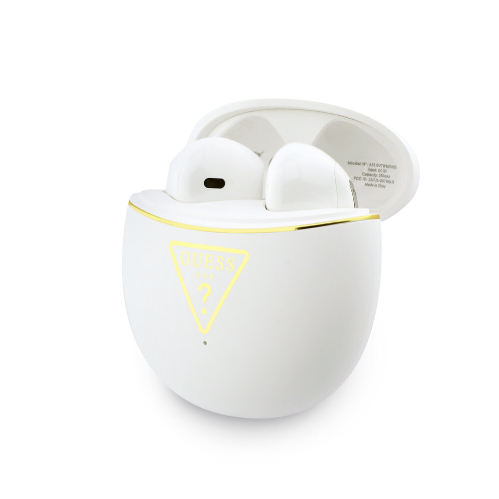 Guess Guess Earplugs - TWS Gold Line Triangle Electroplate - White Guess Guess Earplugs - TWS Gold Line Triangle Electroplate - White