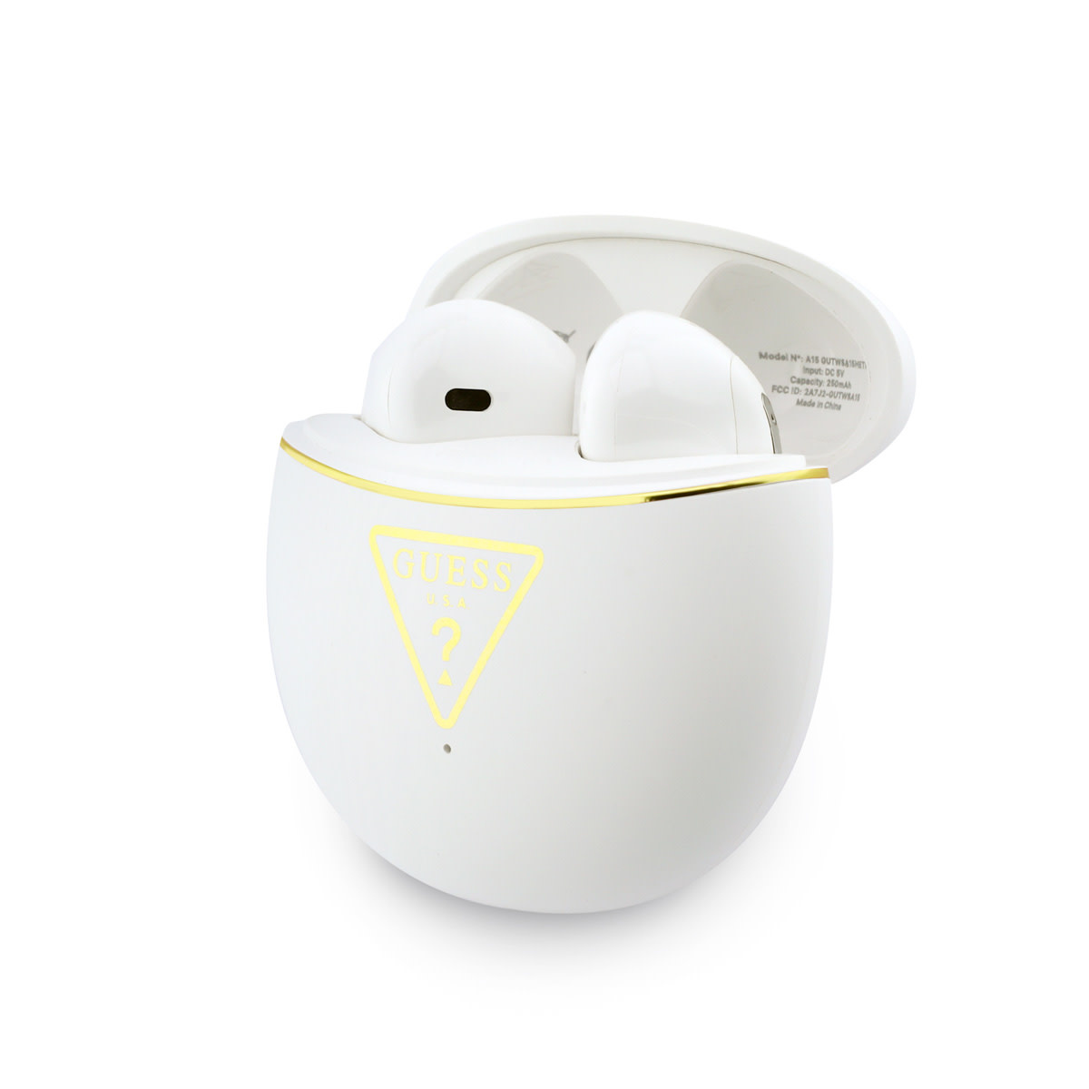 Guess Guess Oordopjes - TWS Gold Line Triangle Electroplate - Wit, foto 3 van 6