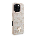 Guess Guess iPhone 16 Pro Max Back-Cover hul - MagSafe - 4G Triangle Logo With Strap - Rosa