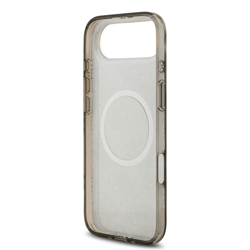 Guess Guess iPhone 17 Air Back cover case - MagSafe - Peony on 4G Background - Black Guess Guess iPhone 17 Air Back cover case - MagSafe - Peony on 4G Background - Black