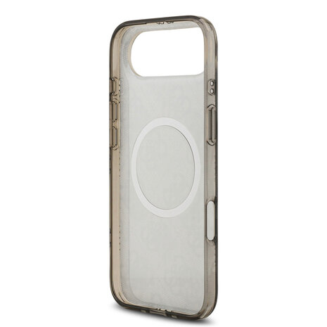 Guess Guess iPhone 17 Air Back cover coque - MagSafe - Peony on 4G Background - Noir