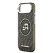 Karl Lagerfeld Karl Lagerfeld iPhone 17 Air Backcover hoesje - MagSafe - IML Glitter K&C Heads Logo - Zwart
