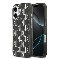Karl Lagerfeld iPhone 17 Back-Cover hul - HC MagSafe IML KL Monogram - Schwarz
