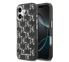 Karl Lagerfeld Karl Lagerfeld iPhone 17 Backcover hoesje - HC MagSafe IML KL Monogram - Zwart Karl Lagerfeld Karl Lagerfeld iPhone 17 Backcover hoesje - HC MagSafe IML KL Monogram - Zwart