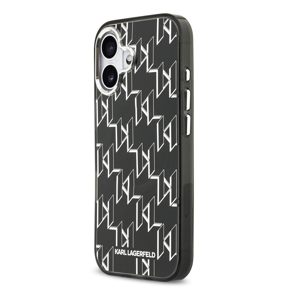 Karl Lagerfeld Karl Lagerfeld iPhone 17 Back cover case - HC MagSafe IML KL Monogram - Black