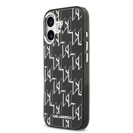Karl Lagerfeld Karl Lagerfeld iPhone 17 Backcover hoesje - HC MagSafe IML KL Monogram - Zwart Karl Lagerfeld Karl Lagerfeld iPhone 17 Backcover hoesje - HC MagSafe IML KL Monogram - Zwart