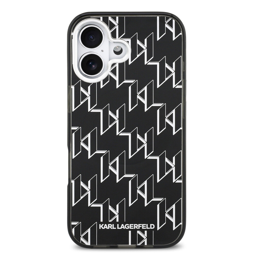 Karl Lagerfeld Karl Lagerfeld iPhone 17 Backcover hoesje - HC MagSafe IML KL Monogram - Zwart Karl Lagerfeld Karl Lagerfeld iPhone 17 Backcover hoesje - HC MagSafe IML KL Monogram - Zwart
