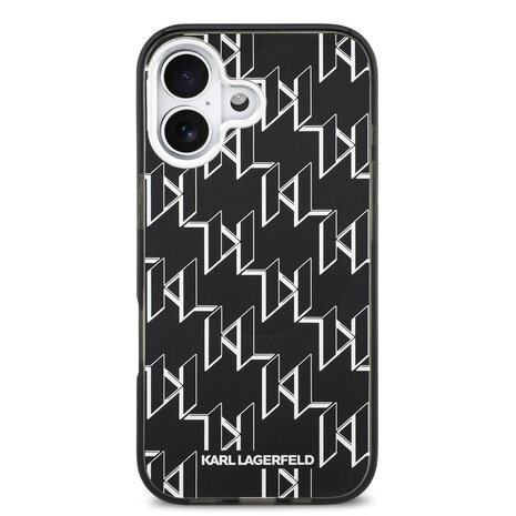 Karl Lagerfeld Karl Lagerfeld iPhone 17 Back cover case - HC MagSafe IML KL Monogram - Black
