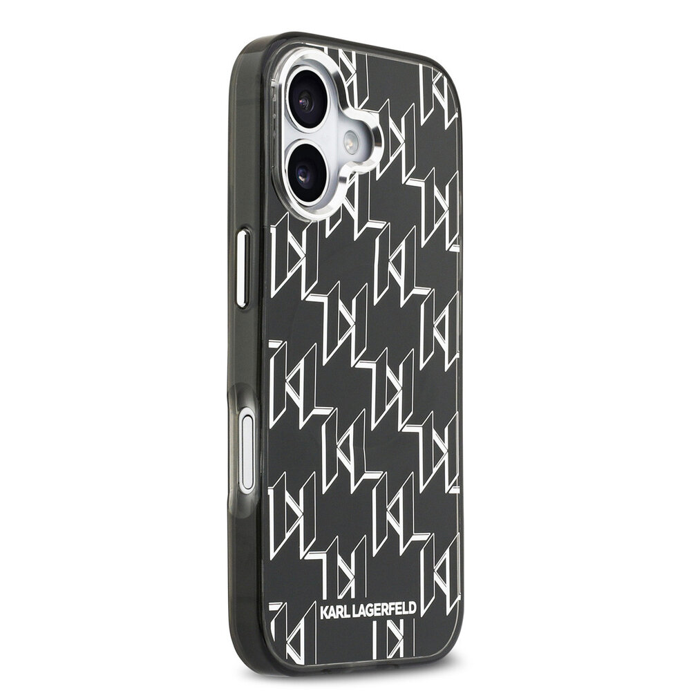 Karl Lagerfeld Karl Lagerfeld iPhone 17 Backcover hoesje - HC MagSafe IML KL Monogram - Zwart Karl Lagerfeld Karl Lagerfeld iPhone 17 Backcover hoesje - HC MagSafe IML KL Monogram - Zwart