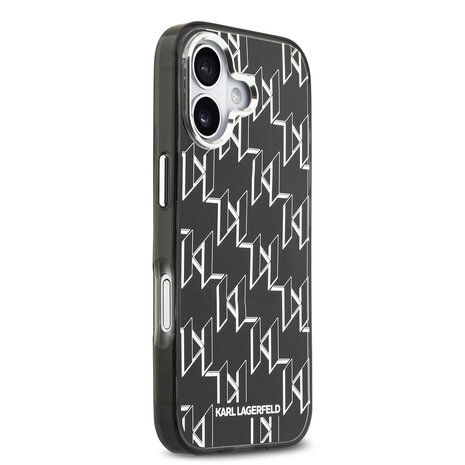 Karl Lagerfeld Karl Lagerfeld iPhone 17 Backcover hoesje - HC MagSafe IML KL Monogram - Zwart Karl Lagerfeld Karl Lagerfeld iPhone 17 Backcover hoesje - HC MagSafe IML KL Monogram - Zwart