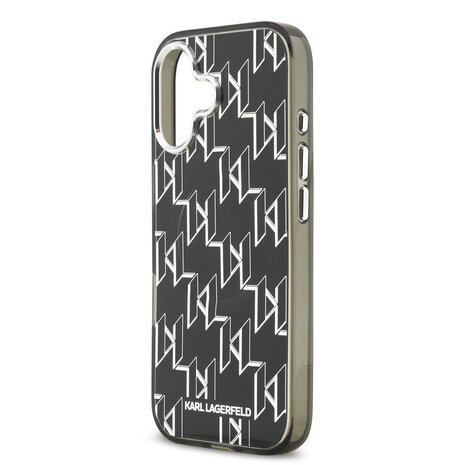 Karl Lagerfeld Karl Lagerfeld iPhone 17 Backcover hoesje - HC MagSafe IML KL Monogram - Zwart Karl Lagerfeld Karl Lagerfeld iPhone 17 Backcover hoesje - HC MagSafe IML KL Monogram - Zwart