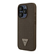 Guess Guess iPhone 15 Pro Back-Cover hul - HC O Grained PU HS Peony And Triangle Logo - Braun