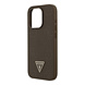 Guess Guess iPhone 15 Pro Back-Cover hul - HC O Grained PU HS Peony And Triangle Logo - Braun