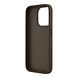 Guess Guess iPhone 15 Pro Backcover hoesje - HC O Grained PU HS Peony And Triangle Logo - Bruin Guess Guess iPhone 15 Pro Backcover hoesje - HC O Grained PU HS Peony And Triangle Logo - Bruin