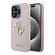 Guess Guess iPhone 15 Pro Back-Cover hul - HC O Grained PU Big 4G Logo - Rosa