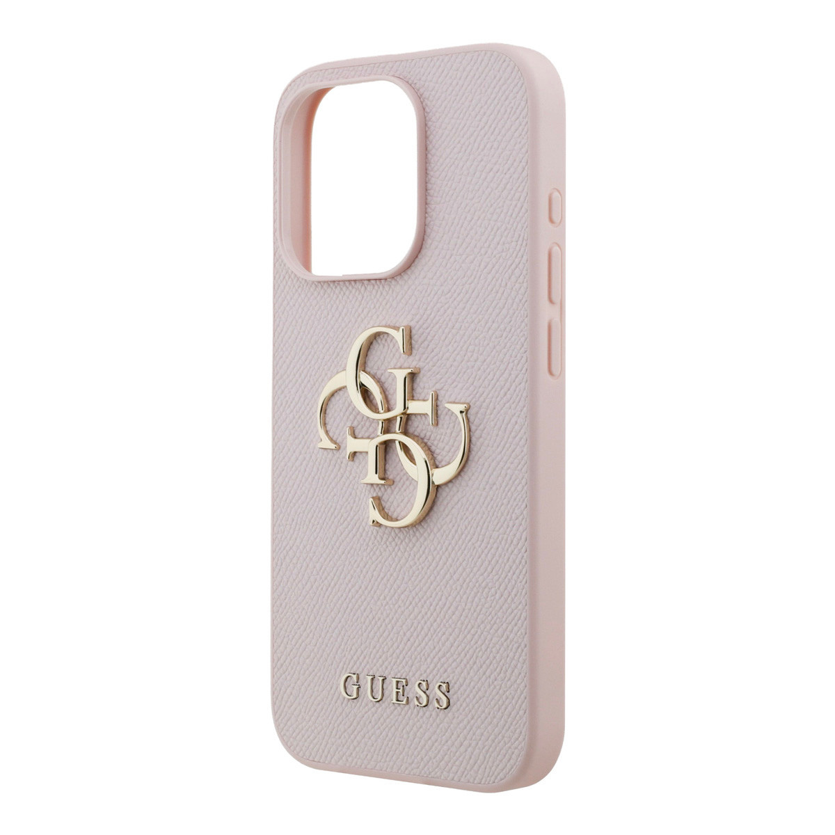 Guess Guess iPhone 15 Pro Backcover hoesje - HC O Grained PU Big 4G Logo - Roze, foto 6 van 6