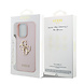 Guess Guess iPhone 15 Pro Backcover hoesje - HC O Grained PU Big 4G Logo - Roze Guess Guess iPhone 15 Pro Backcover hoesje - HC O Grained PU Big 4G Logo - Roze