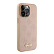 Guess Guess iPhone 15 Pro Backcover hoesje - HC O PU Saffiano Peony - Roze Guess Guess iPhone 15 Pro Backcover hoesje - HC O PU Saffiano Peony - Roze