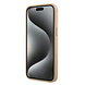 Guess Guess iPhone 15 Pro Backcover hoesje - HC O PU Saffiano Peony - Roze Guess Guess iPhone 15 Pro Backcover hoesje - HC O PU Saffiano Peony - Roze