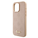 Guess Guess iPhone 15 Pro Back cover coque - HC O PU Saffiano Peony - Rose Guess Guess iPhone 15 Pro Back cover coque - HC O PU Saffiano Peony - Rose