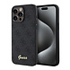 Guess Guess iPhone 15 Pro Max Backcover hoesje - HC O PU 4G Script Logo - Zwart